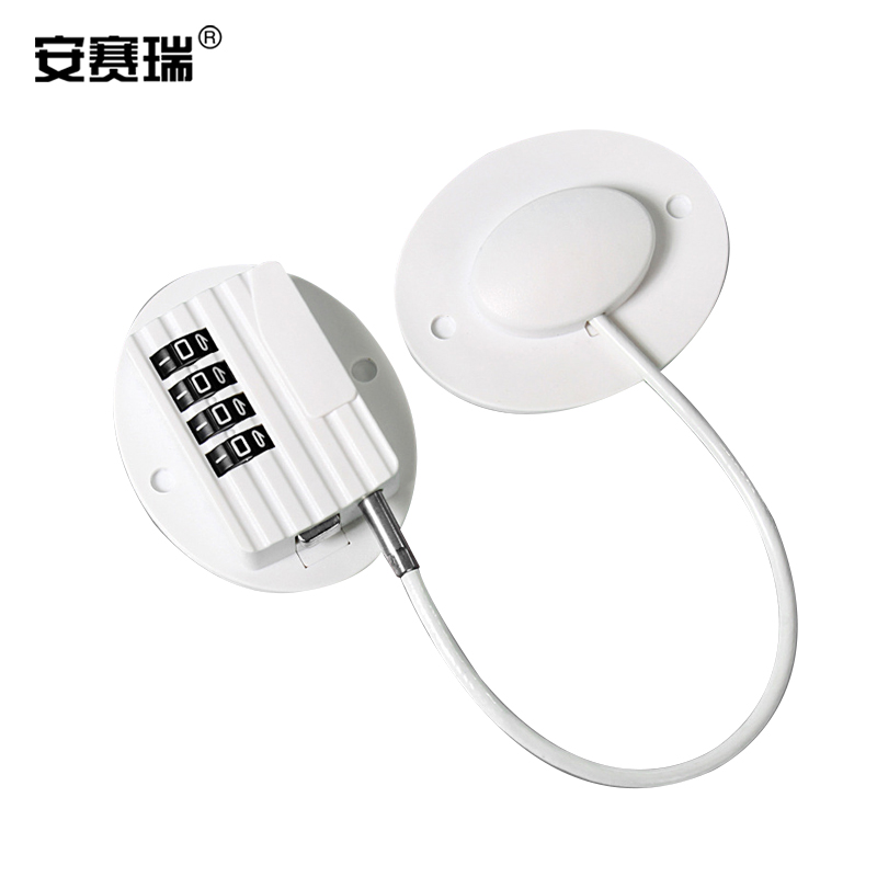 安赛瑞 5D00207 免打孔窗户锁 70x70mm 白色配钥匙  2个起订按（个）销售