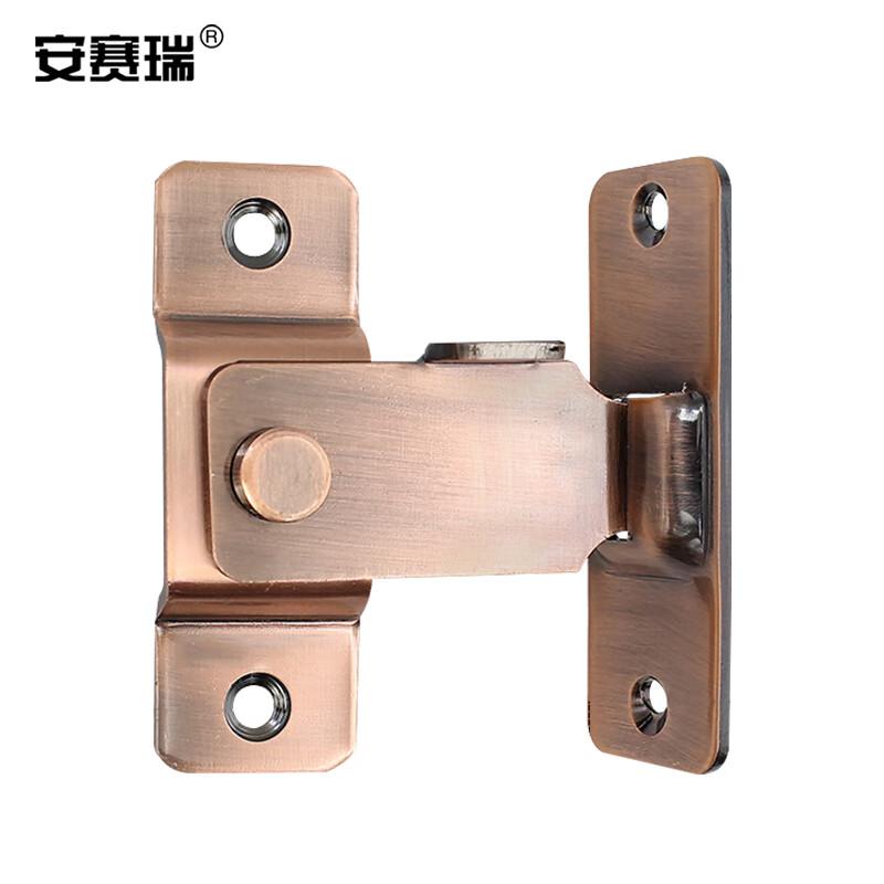 安赛瑞 5D00602 304不锈钢推拉门锁扣 移门门栓直角搭扣 大号 28x80mm 红古  2个起订按（个）销售