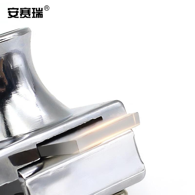 安赛瑞 5D00736 玻璃柜锁 商场展示柜橱窗酒柜单开门锁 圆形通开 38x54mm 银色  2个起订按（个）销售
