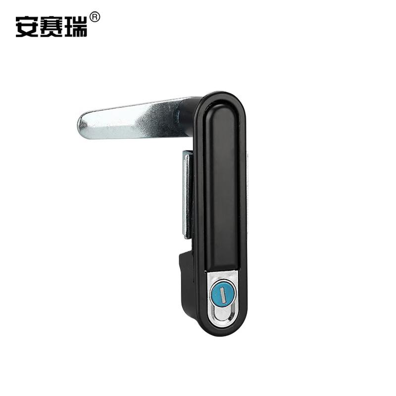 安赛瑞 5D00774 机柜锁 电器箱平面锁 圆形 140x30mm 黑色  3把起订按（把）销售