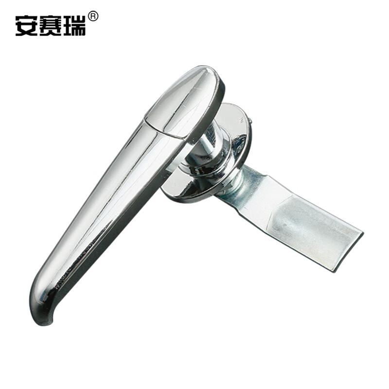 安赛瑞 5D00789 配电箱门锁 工业机柜长柄执手锁 铝合金款 长约8cm 银色  3把起订按（把）销售