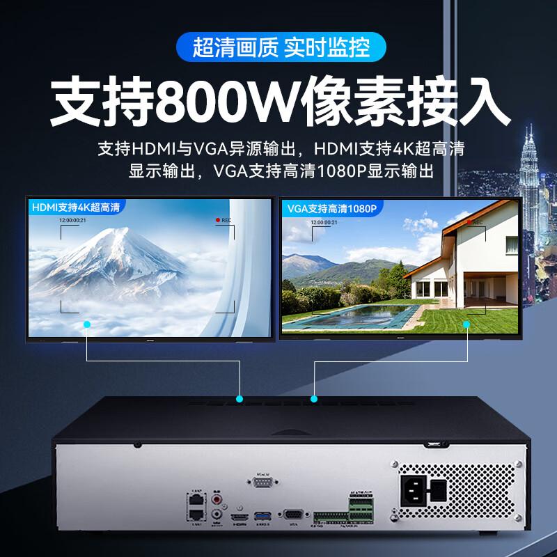 海康威视 DS-8832N-R8 硬盘录像机 32路8盘位 支持4K按（台）销售