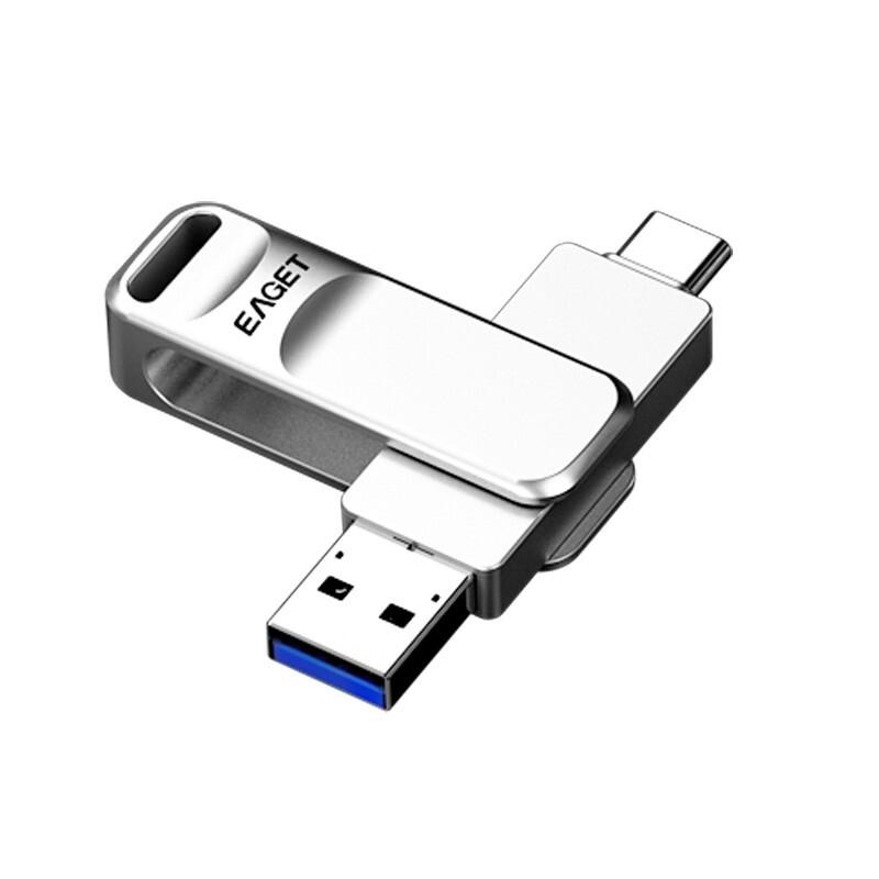 忆捷 CF20 U盘 32G Type-C USB3.0 双接口手机电脑多用  珍珠镍按个销售