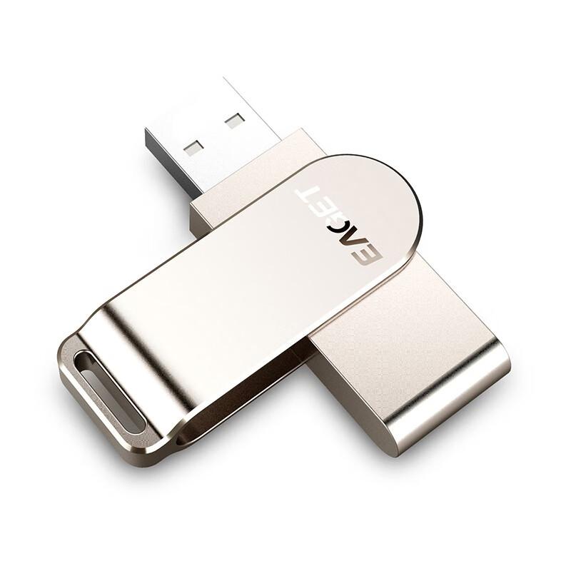 忆捷 F60 U盘 256GB USB3.0 360度旋转 银色 全金属 57*17*10mm按个销售