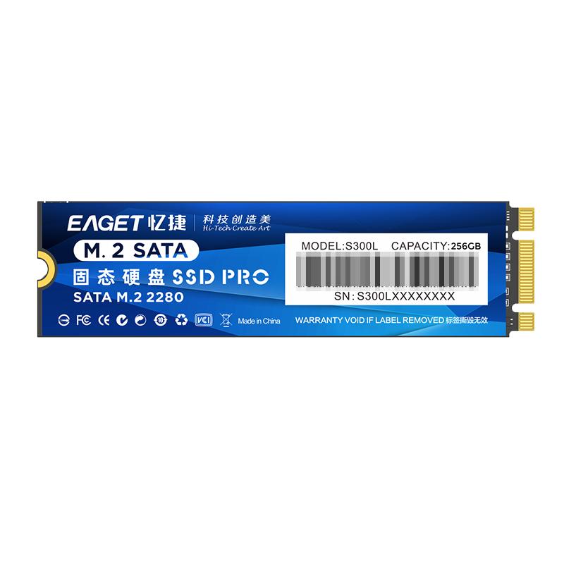 忆捷 S300L 固态硬盘 256G M.2 2280 NGFF 蓝色按个销售