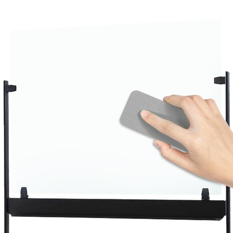 史泰博 STBL-0912B H型移动玻璃白板（黑色支架） 90*120cm按（套）销售