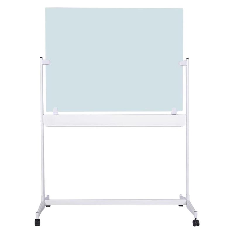 史泰博 STBL-1020W H型移动玻璃白板(白色支架） 100*200cm按（套）销售