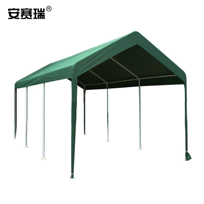 安赛瑞 460082 户外遮阳防雨棚 四面带围布墨绿 宽5米x长5米按（顶）销售