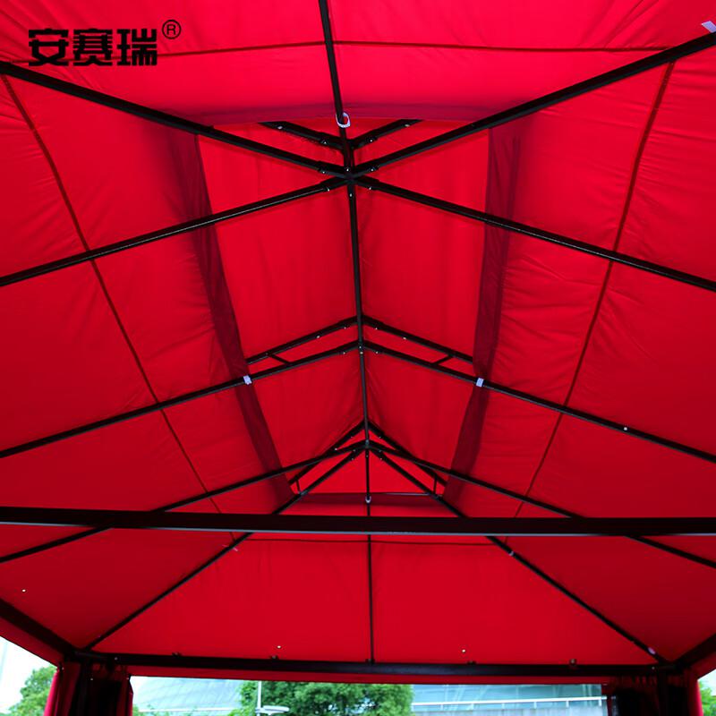 安赛瑞 4N00145 罗马帐篷 遮阳防雨棚 3×3m柱10cm单边无围无纱 酒红按（顶）销售