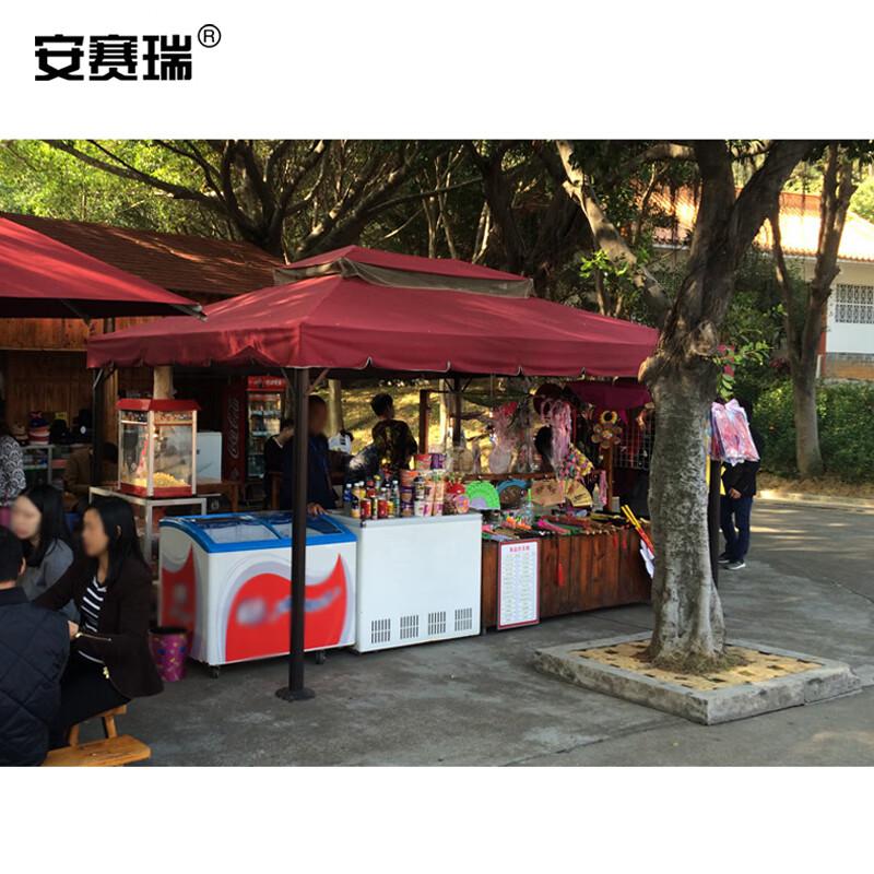 安赛瑞 4N00148 罗马帐篷 遮阳防雨棚 4×6m柱10cm单边无围无纱 酒红按（顶）销售