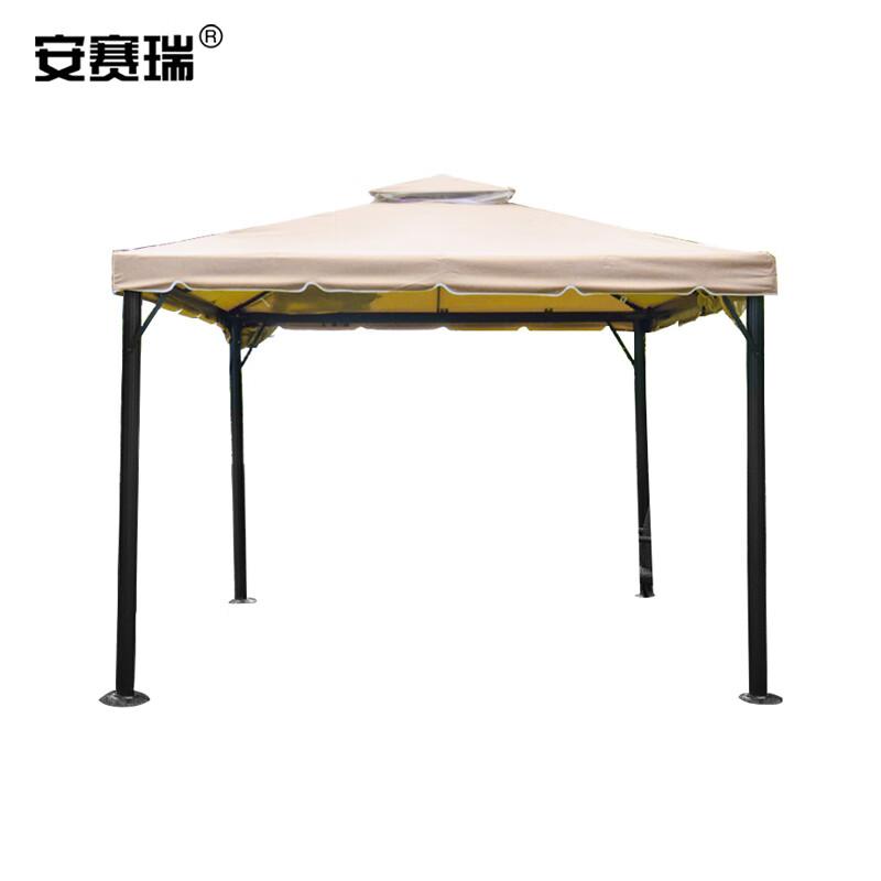 安赛瑞 4N00154 罗马帐篷 遮阳防雨棚 2.5×2.5m柱8cm单边无围无纱卡其按（顶）销售