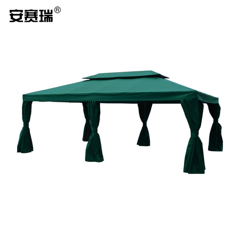 安赛瑞 4N00168 罗马帐篷 遮阳防雨棚 4×6m柱10cm单边有围有纱 墨绿按（顶）销售