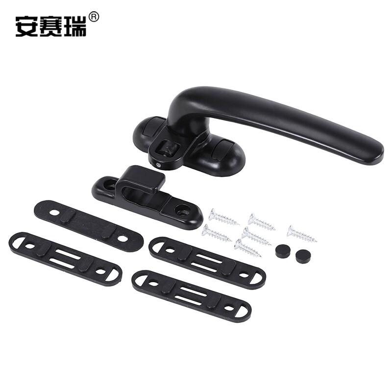 安赛瑞 520215 加厚圆角铝合金窗户执手 50型门窗执手 黑色 左执手 2个起订按个销售 安赛瑞 520215 加厚圆角铝合金窗户执手 50型门窗执手 黑色 左执手 2个起订按个销售