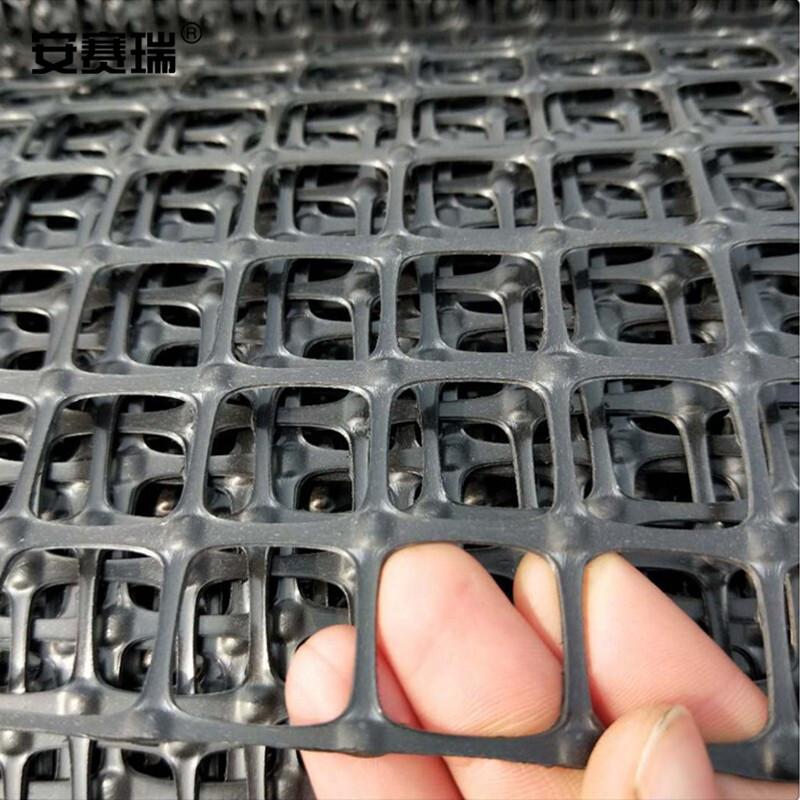 安赛瑞 530966 塑料土工格栅 网格养殖网围栏防护网隔离栏 200g 3cm孔 宽1m长50m按（个）销售