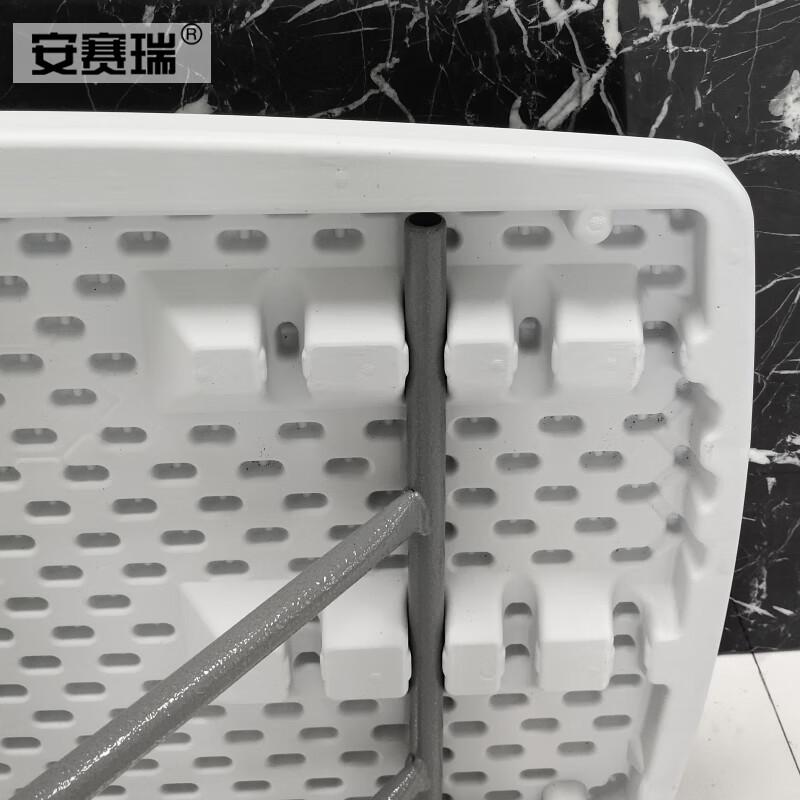 安赛瑞 700096 便携式户外折叠餐桌 76x50（36-74cm)  白色按（个）销售