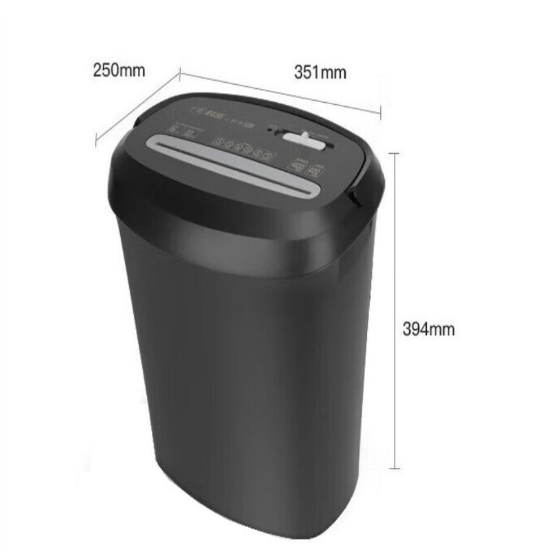 科密 S6 小型碎纸机 德标4级 (单次6张 持续10分钟 17L 可碎卡订书针) 磨砂黑色按（台）销售