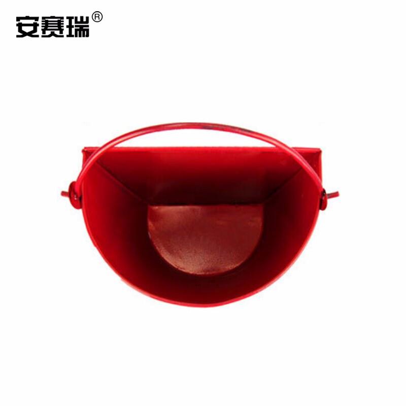 安赛瑞 20412 半圆形消防桶 28x16x21CM 红色按个销售
