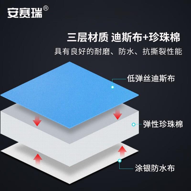 安赛瑞 310753 折叠防潮垫 车载折叠应急垫 厚20mm长190cm宽90cm 迷彩色按（个）销售