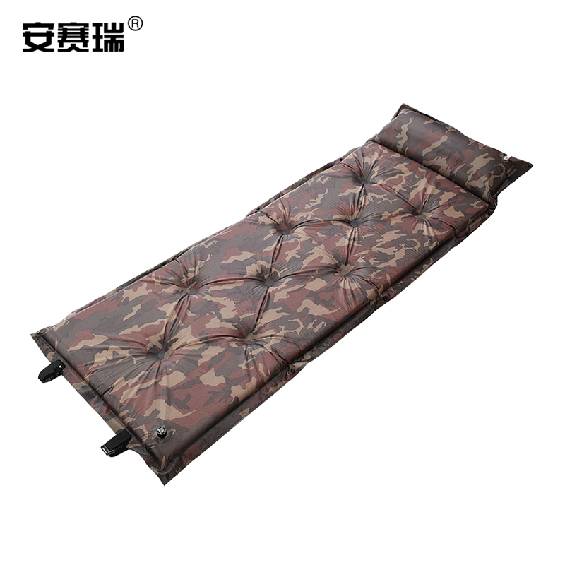 安赛瑞 1G00022 自动充气垫 户外防潮垫帐篷睡垫单人 厚2.5cm 老迷彩色按（个）销售