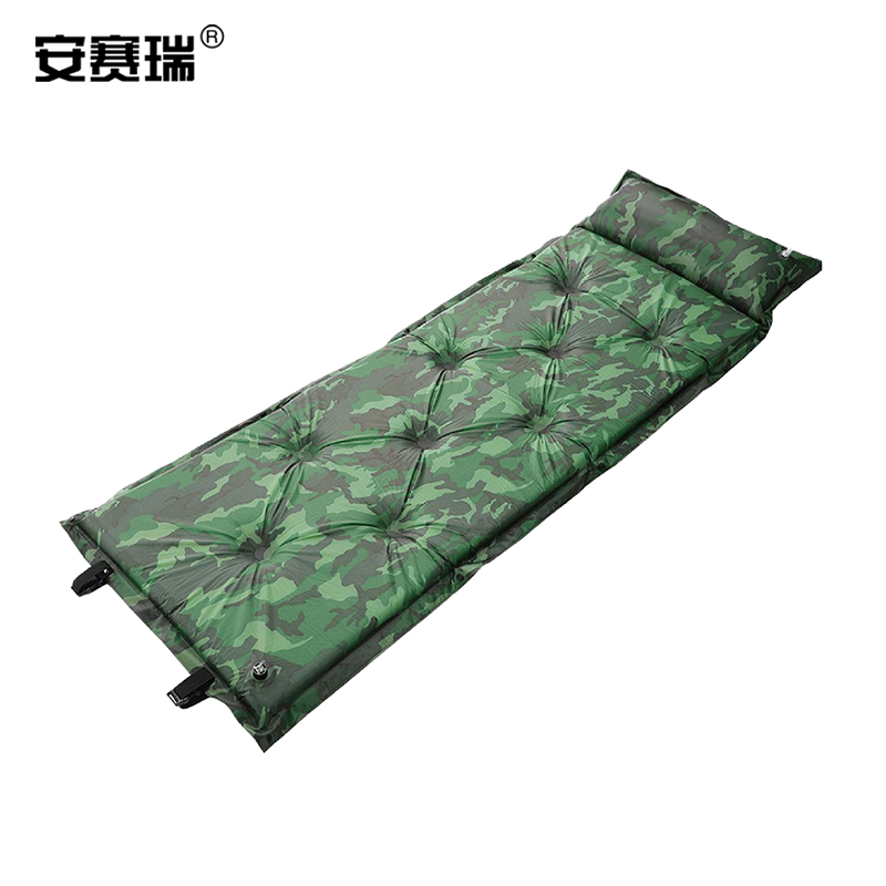 安赛瑞 1G00035 自动充气垫 户外防潮垫帐篷睡垫单人 高人加厚5cm 新迷彩色按（个）销售