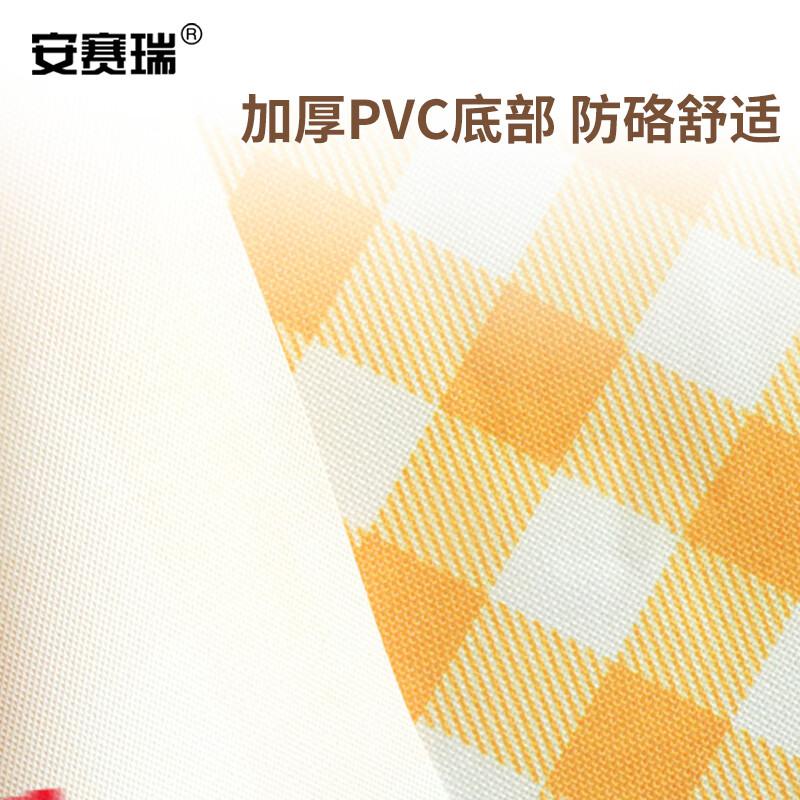安赛瑞 1G00358 户外加厚防潮垫 耐磨牛津布 2x2米黄格子款按（个）销售