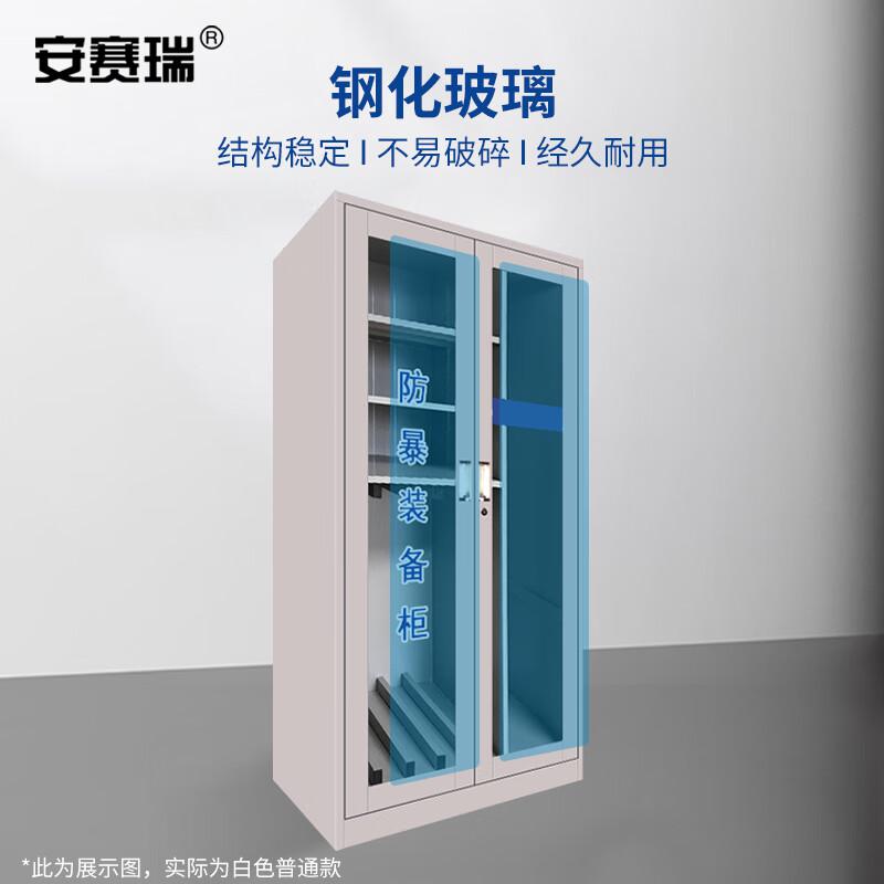 安赛瑞 1I00098 防暴器材柜 安保装备收纳柜 空柜 1.2x0.4x1.6m 白色普通款按（个）销售