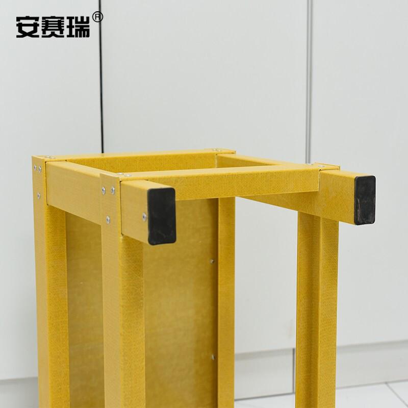 安赛瑞 310167 玻璃钢绝缘凳 电力工作台 电工踏台梯凳 单层绝缘凳 长300x宽500x高400MM按（套）销售