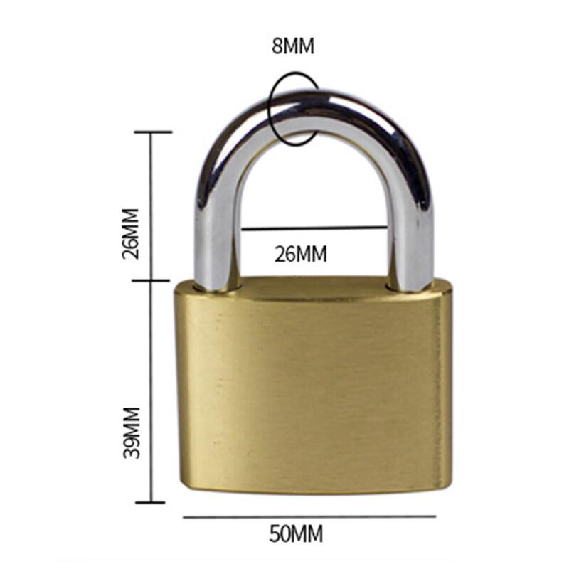 苏识 1610874 铜挂锁 50mm铜锁单开 黄色按（把）销售