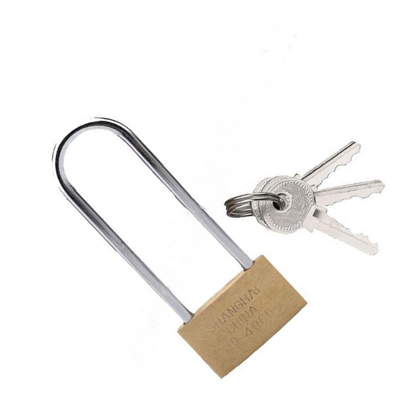 苏识 1610466 长梁黄铜挂锁 S-SS002 黄色 锁钩净高70mm 单开 含钥匙×3 2把起订按(把)销售 苏识 1610466 长梁黄铜挂锁 S-SS002 黄色 锁钩净高70mm 单开 含钥匙×3 2把起订按(把)销售