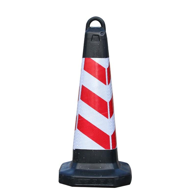 苏识 1410103 LZ008 橡胶路锥 红白斜纹无字普通款 2个起订按（个）销售