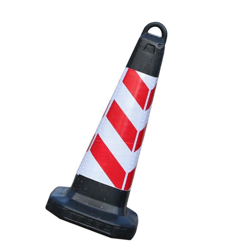 苏识 1410103 LZ008 橡胶路锥 红白斜纹无字普通款 2个起订按（个）销售