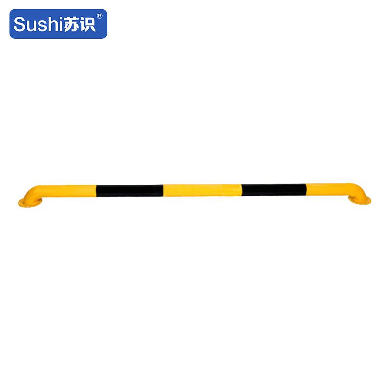 苏识 1430212 挡车器 SS-DCQ09  76×2000mm 柱子厚1.1mm 黄黑色 法兰底座按（个）销售