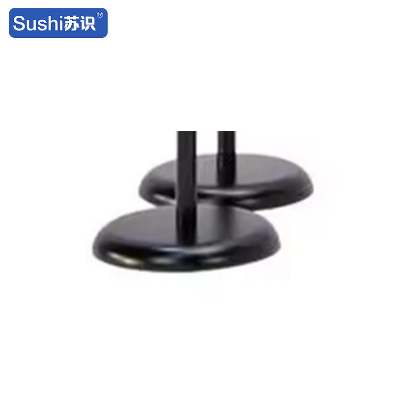 苏识 1420545 不锈钢立式展示牌 SS-BXGLP 黑色A4圆角 海报尺寸210×297mm 调节高度810-1320mm 底盘直径250mm 铝合金海报架+不锈钢底座+不锈钢杆按（套）销售