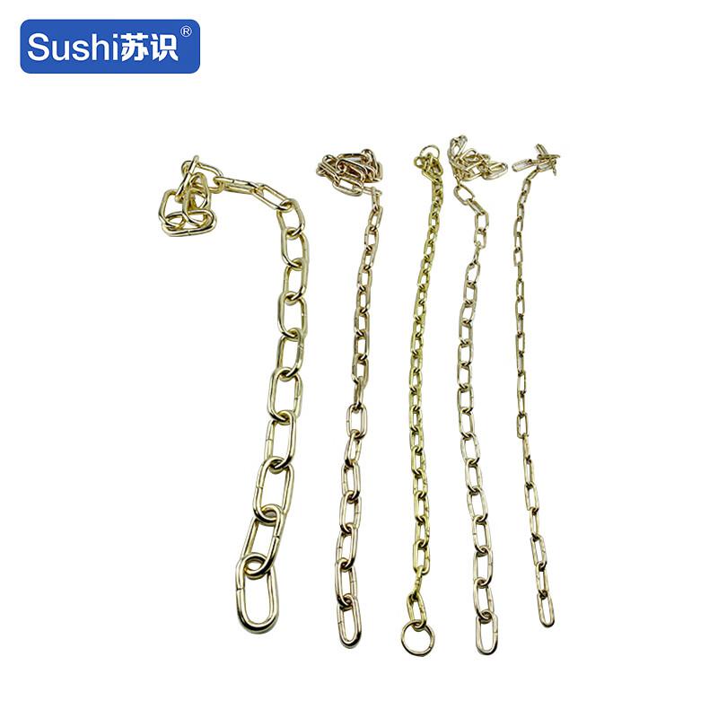 苏识 1680101 实心黄铜挂锁防爆油罐锁 黄铜链条3*1000mm 有缝连接按（个）销售