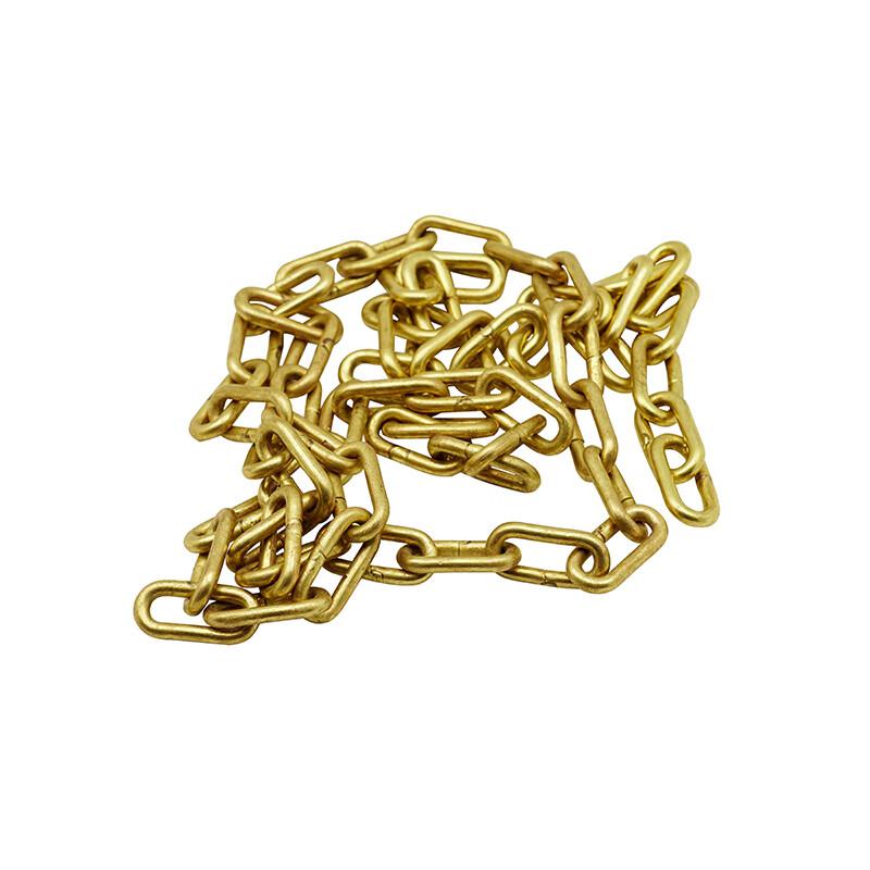 苏识 1680109 实心黄铜挂锁防爆油罐锁 黄铜链条5*1000mm 无缝连接按（个）销售