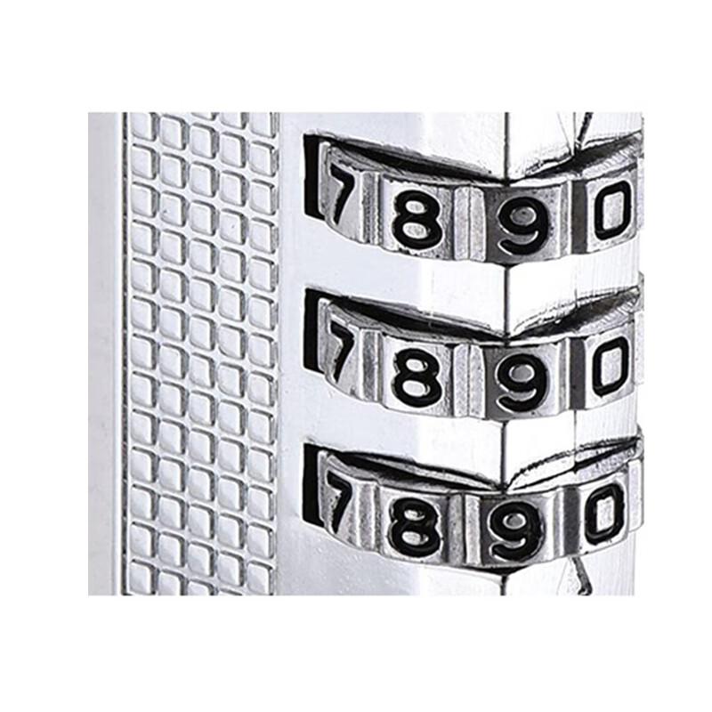 苏识 1670095 三位密码锌合金密码锁 ZCA313黑 3个起订按（个）销售