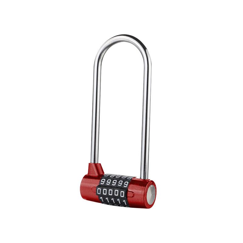 苏识 1670122 五位密码锌合金U型密码锁长梁 ZCU965红按（个）销售