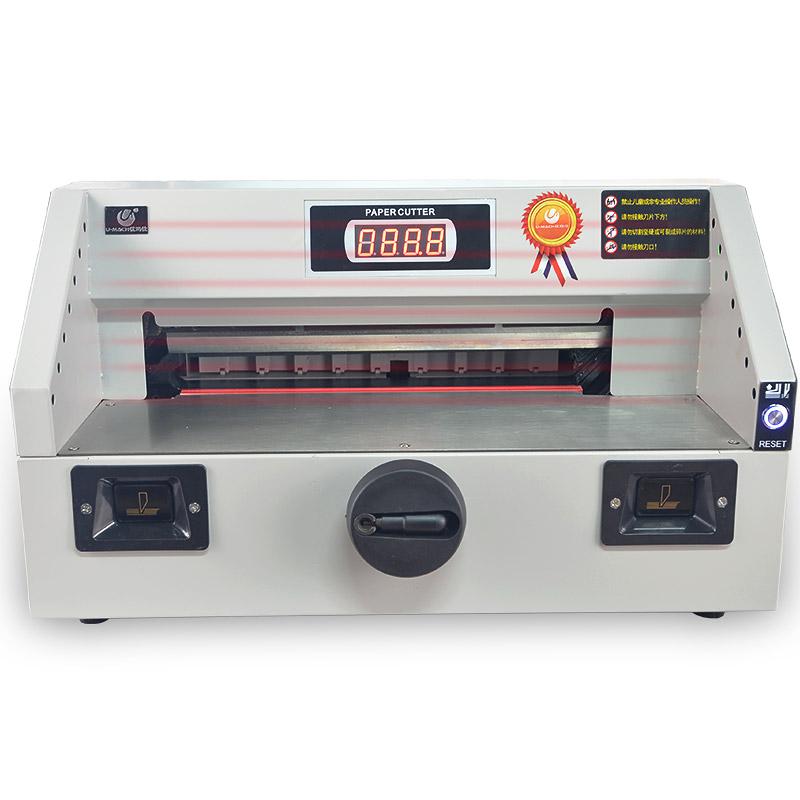 优玛仕 U-QZ350 台式数显电动切纸机 A3 灰白色按（台）销售