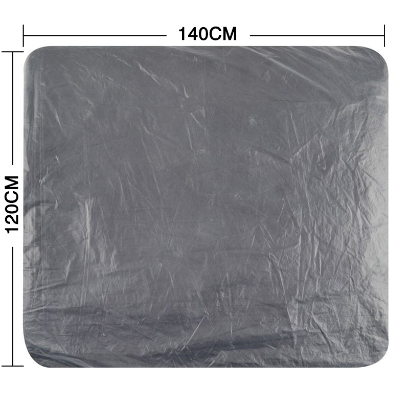 敏胤 MSP013 洁惢净 厚度3.3丝密实型平口垃圾袋 黑色 120*140cm 20个/包 10包/件按包销售
