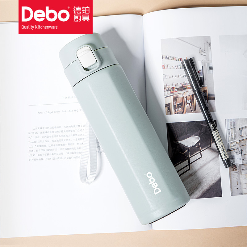 德铂 DEP-888 卡特希八角弹跳杯保温杯 450ml 绿色按（个）销售