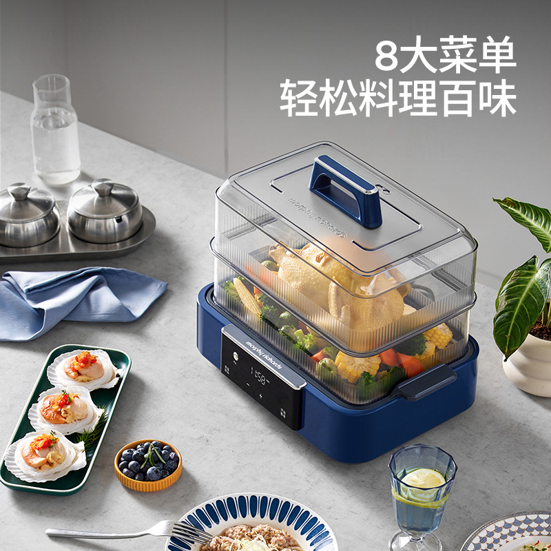 摩飞 MR1158 全透明视窗极速蒸锅 12L 白色 主机*1、说明书*1按（台）销售