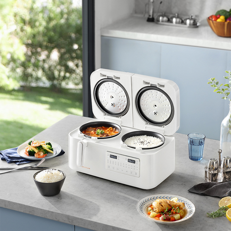 摩飞 MR8501 多功能双拼电饭煲 4.3KG 白色 1按（个）销售