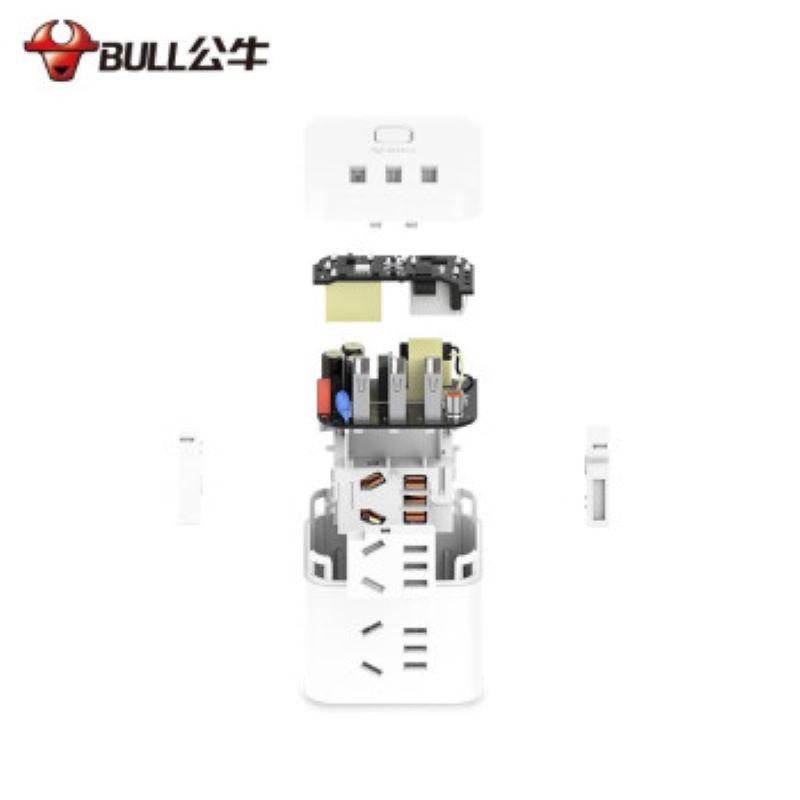 公牛 GN-U8303U 多功能USB插座魔方插座 1.5米 白色 插线板 插排 拖线板按个销售