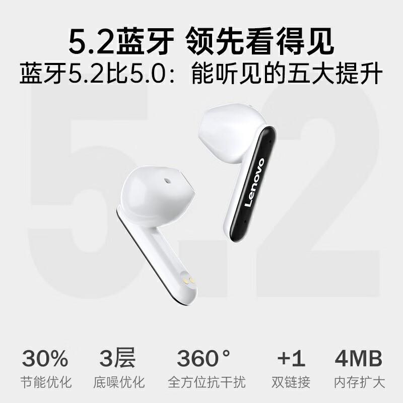 联想 LP8 Pro  无线蓝牙耳机 半入耳式 黑色按（副）销售