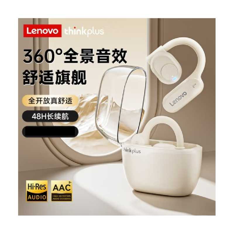 联想 LP76 无线蓝牙耳机 挂耳式 白色按（副）销售