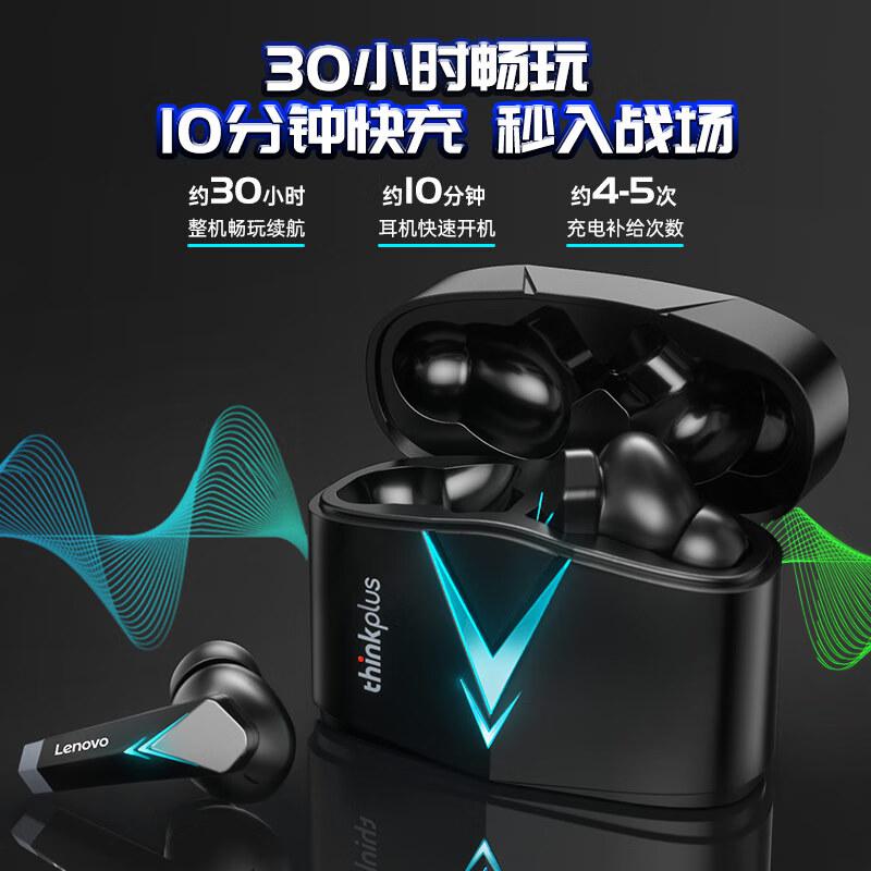 联想 LP6 无线蓝牙耳机 挂耳式 炫酷蓝按（副）销售
