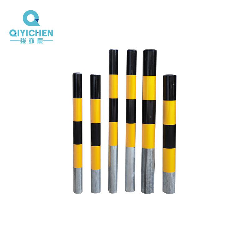 柒亦辰 QYC-0859 道路隔离桩道口柱镀锌钢管警示柱 【高度1.2米】直径89mm厚度2.0mm 5件起订按(件)销售