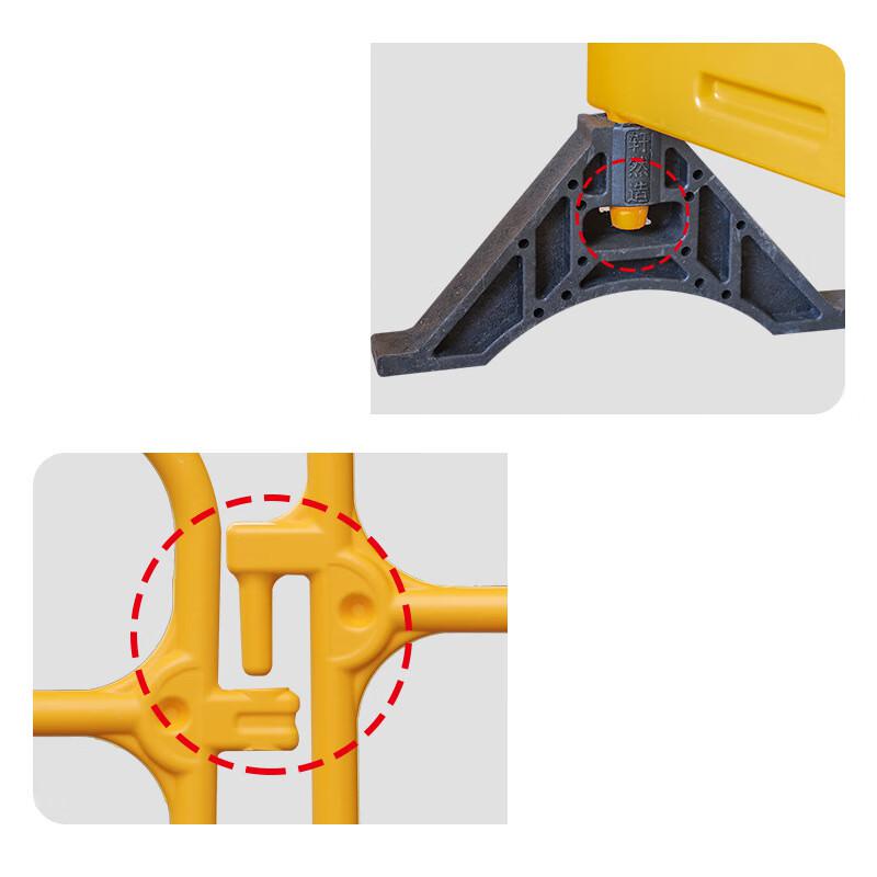 柒亦辰 QYC-1068 围栏水马围挡 1300*850*400mm塑料护栏-黄色-双面贴膜 2个起订按(个)销售 柒亦辰 QYC-1068 围栏水马围挡 1300*850*400mm塑料护栏-黄色-双面贴膜 2个起订按(个)销售