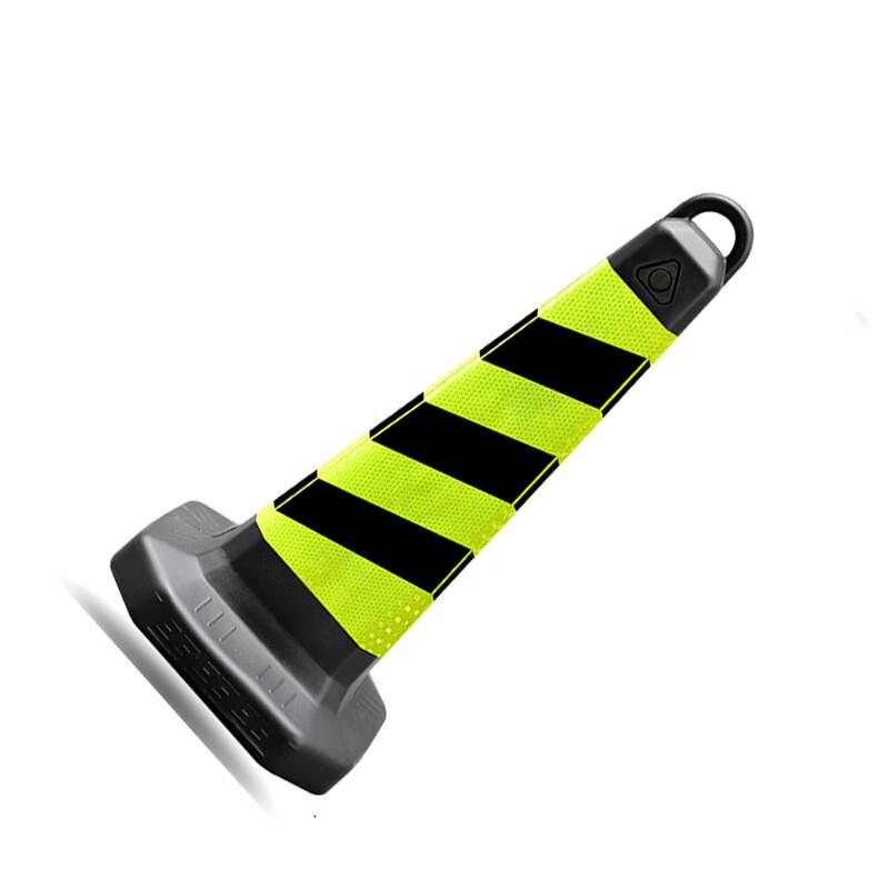 柒亦辰 QYC-1138 塑料反光告示牌交通路障柱 63cm高(黄黑膜)方锥 8个起订按(个)销售 柒亦辰 QYC-1138 塑料反光告示牌交通路障柱 63cm高(黄黑膜)方锥 8个起订按(个)销售