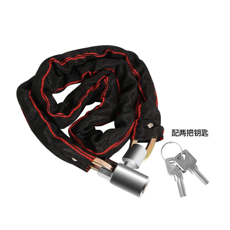 柒亦辰 QYC-1745 自行车锁防盗链条锁 加重加粗款【长65cm 重553g 直径7.2mm】  5个起订按个销售